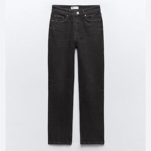 Zara Black Straight Jeans Classic Style